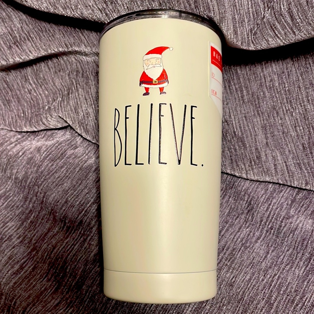 Rae Dunn Santa travel mug “Believe”